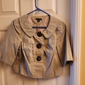 Tommy Hilfiger Tan Cape Jacket Classic Design